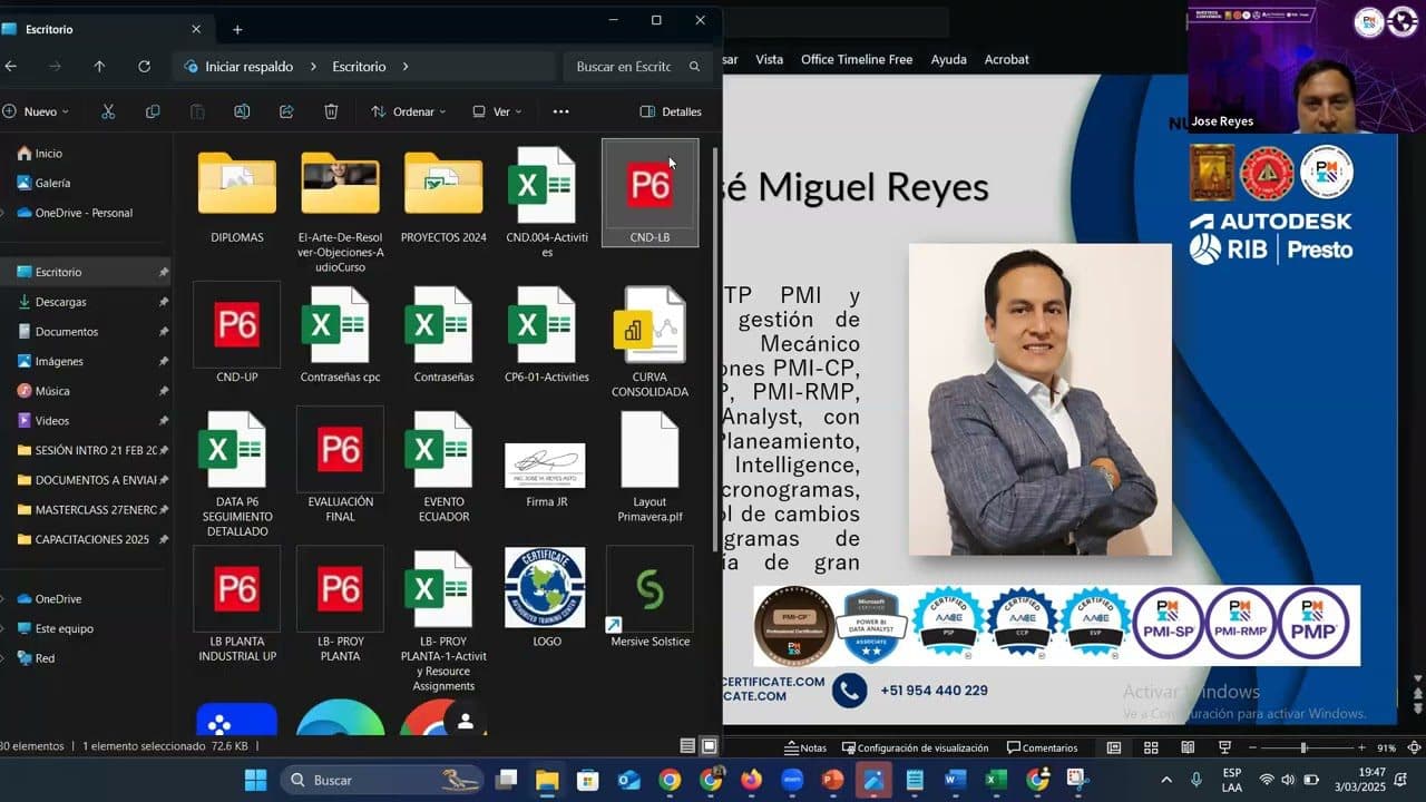Masterclass Integración de Primavera P6