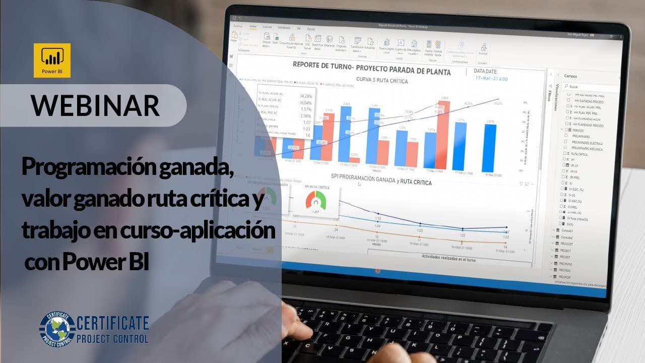 Programación Ganada, Valor Ganado Ruta Crítica Y Trabajo En Curso - Aplicación Con Power Bi