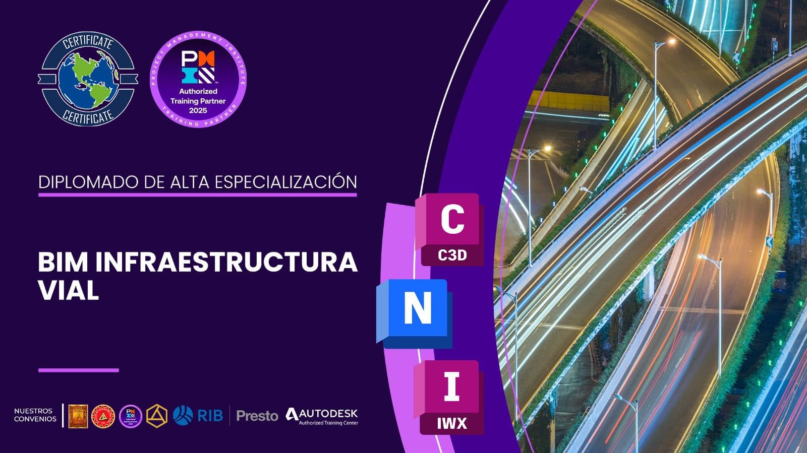 Diplomado de Alta Especialización BIM Infraestructura Vial