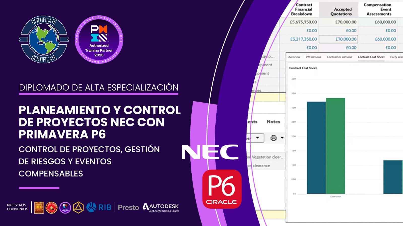 Diplomado Internacional De Alta Especialización Planeamiento Y Control De Proyectos NEC con Primavera P6