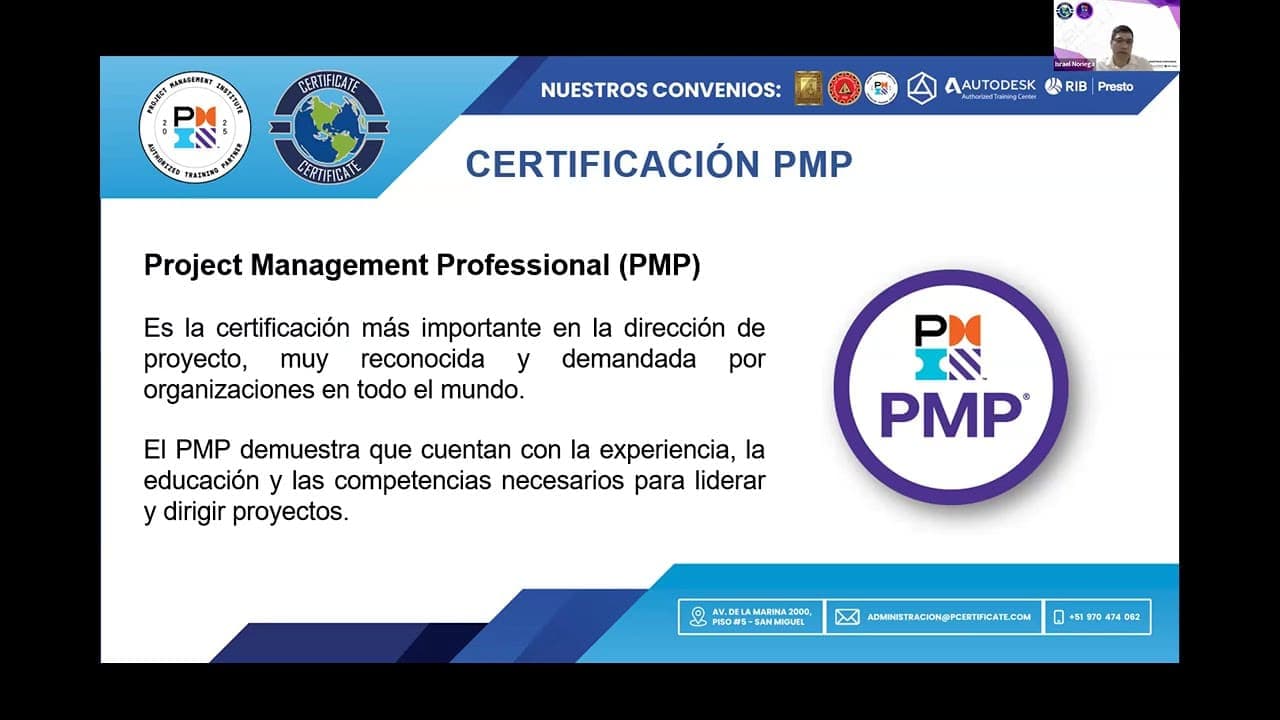 ¡Certifícate como PMP en 2025 y Aumenta tu Valor Profesional!