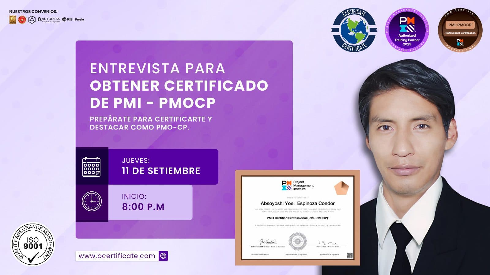 ¡Entrevista Exclusiva PMO Certified Professional (PMO-CP)!