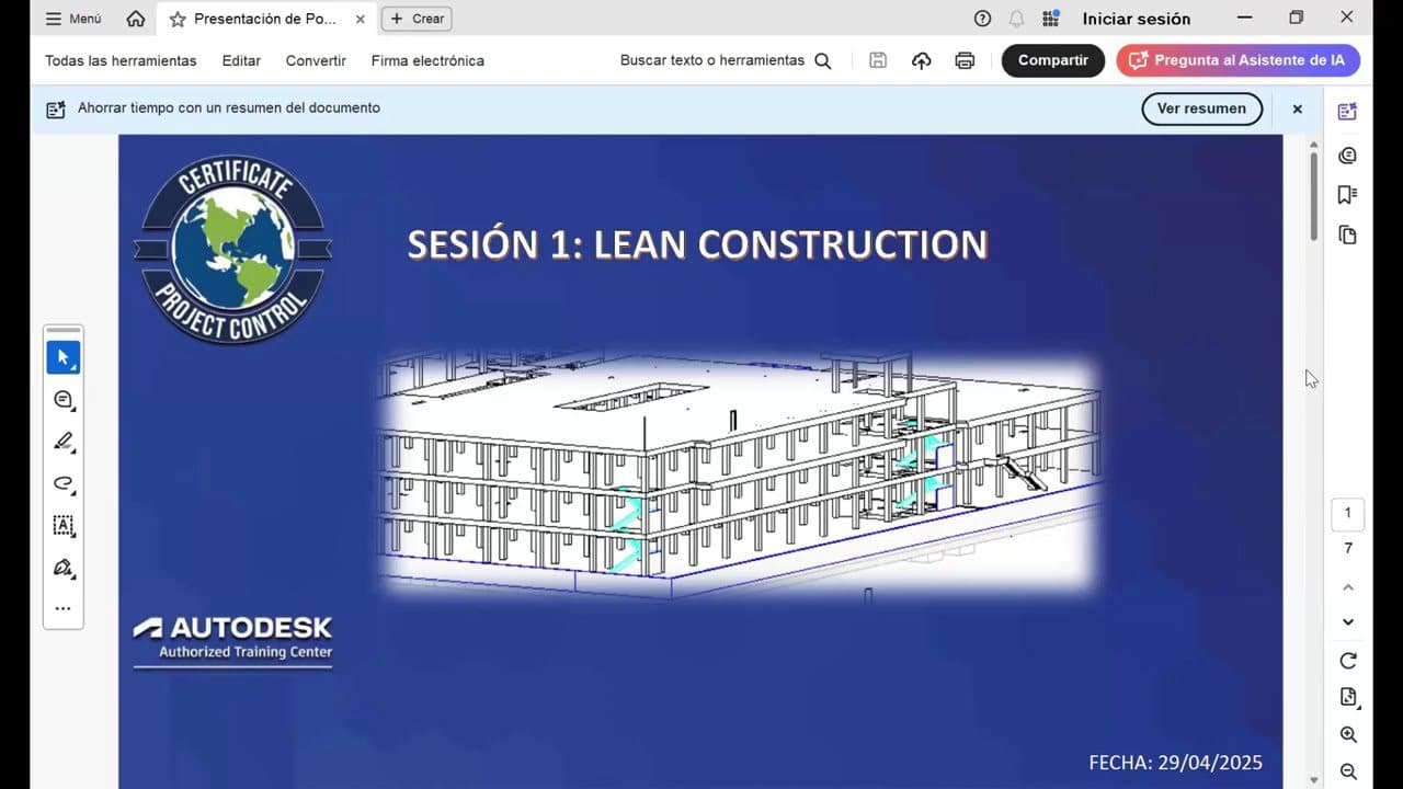 Masterclass Lean Construcction