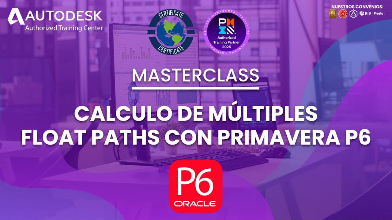 Materclass Calculo de multiples float paths con Primavera p6