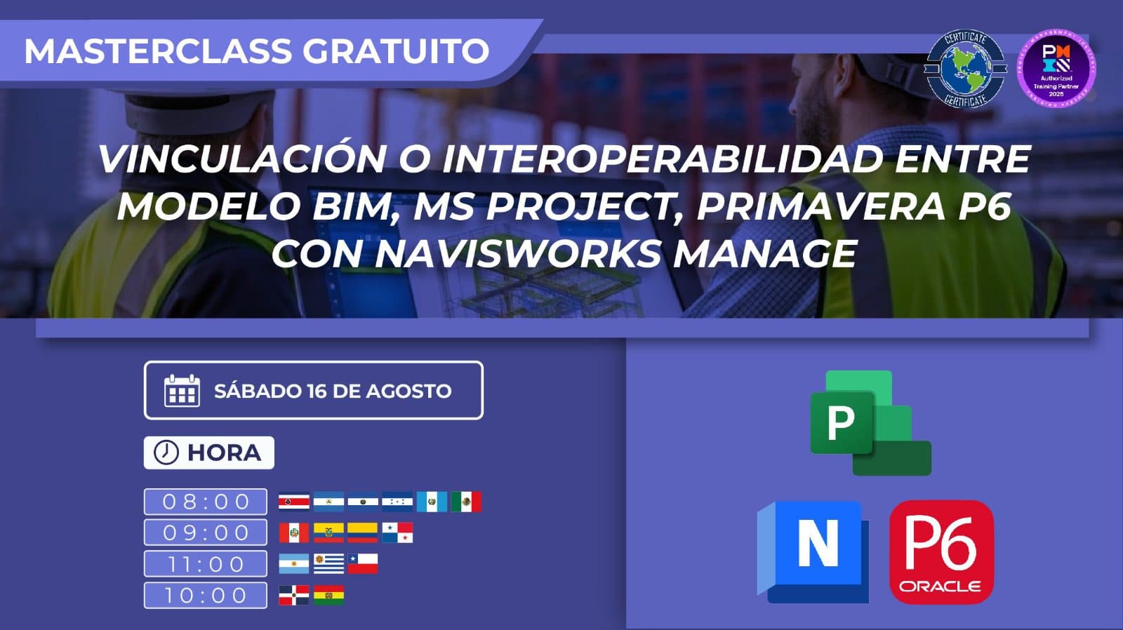 Vinculación o interoperabilidad entre Modelo BIM, Ms Project, Primavera P6 con Naviswork Manage